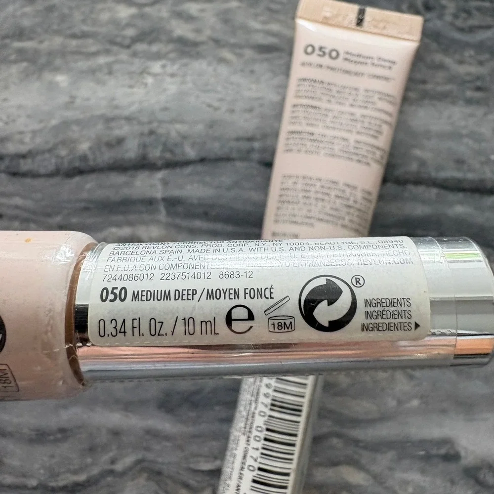 2pk Revlon PhotoReady Candid Antioxidant Concealer 050 Medium Deep 0.34oz New